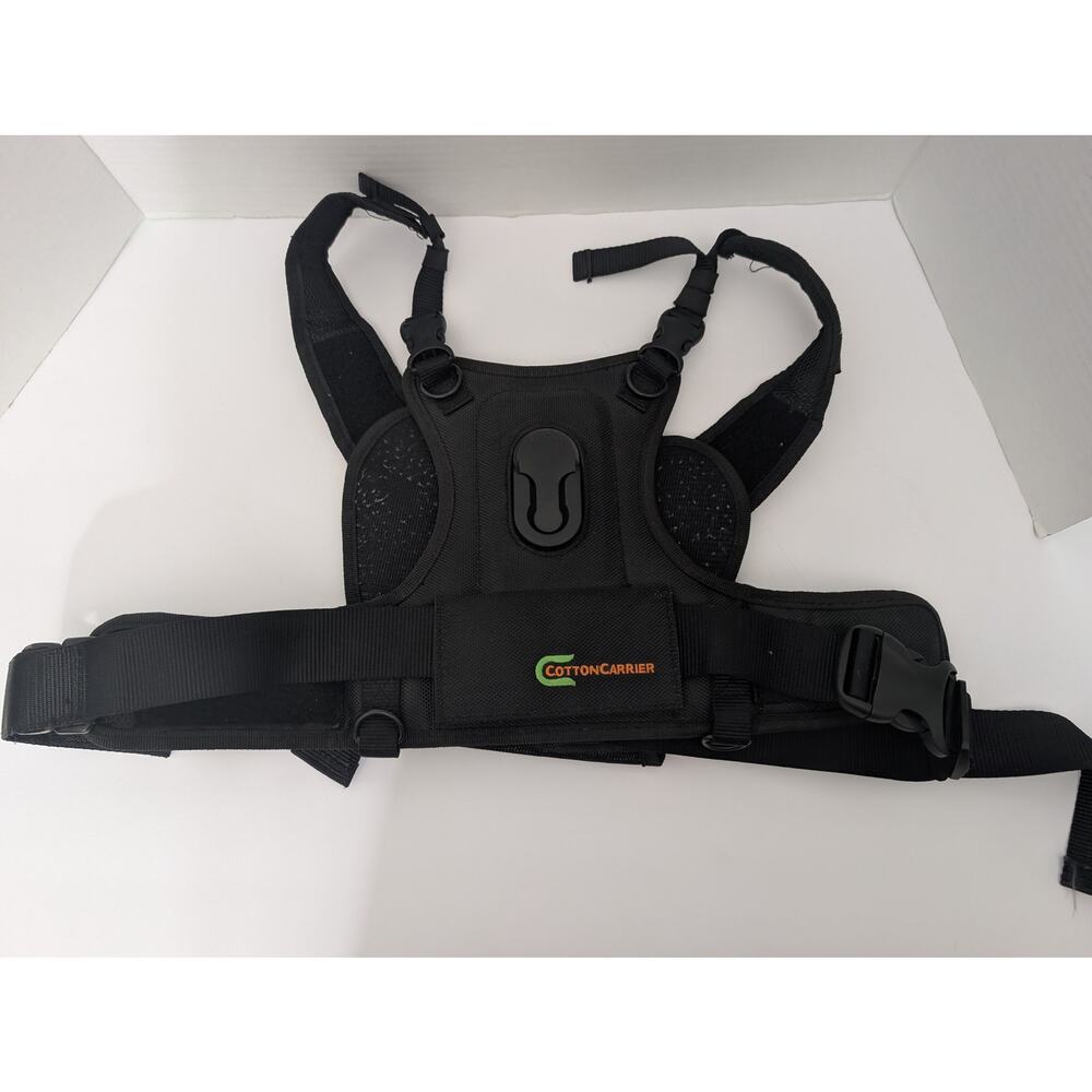 Cotton Carrier Camera Harness System Black Dual Shoulder Vest Strap